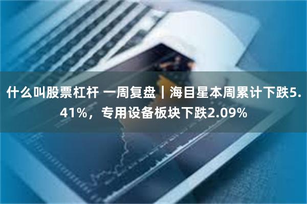 什么叫股票杠杆 一周复盘｜海目星本周累计下跌5.41%，专用设备板块下跌2.09%