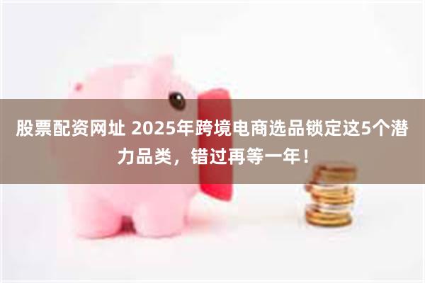 股票配资网址 2025年跨境电商选品锁定这5个潜力品类，错过再等一年！